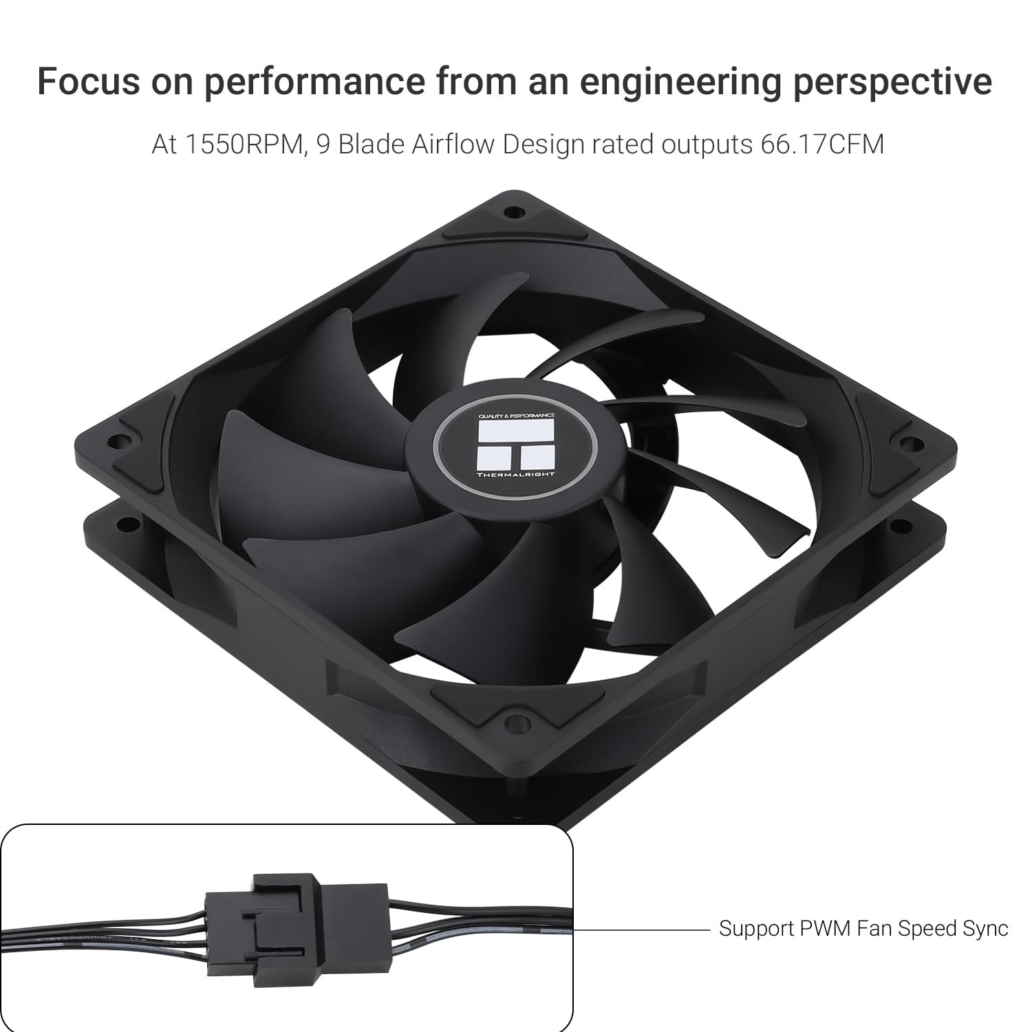 Foto 4 pulgar | Ventilador De Aire Para Cpu Thermalright Tl-c12c X5  120 Mm  Enfriador De Carcasa - Venta Internacional.
