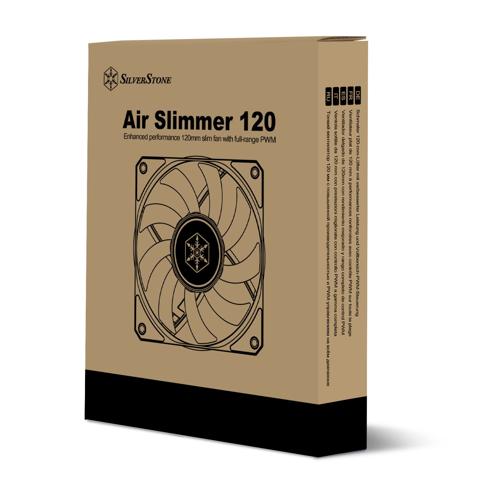 Foto 3 pulgar | Ventilador Silverstone Technology Air Slimmer 120 120 Mm Negro - Venta Internacional.