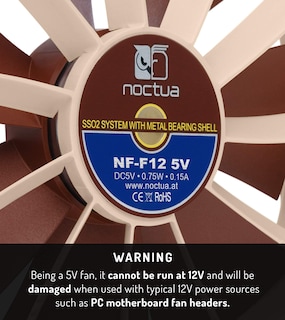 Foto 3 | Ventilador Noctua Nf-f12 De 5 V Premium Silencioso 120 Mm Con Alimentación Usb - Venta Internacional.
