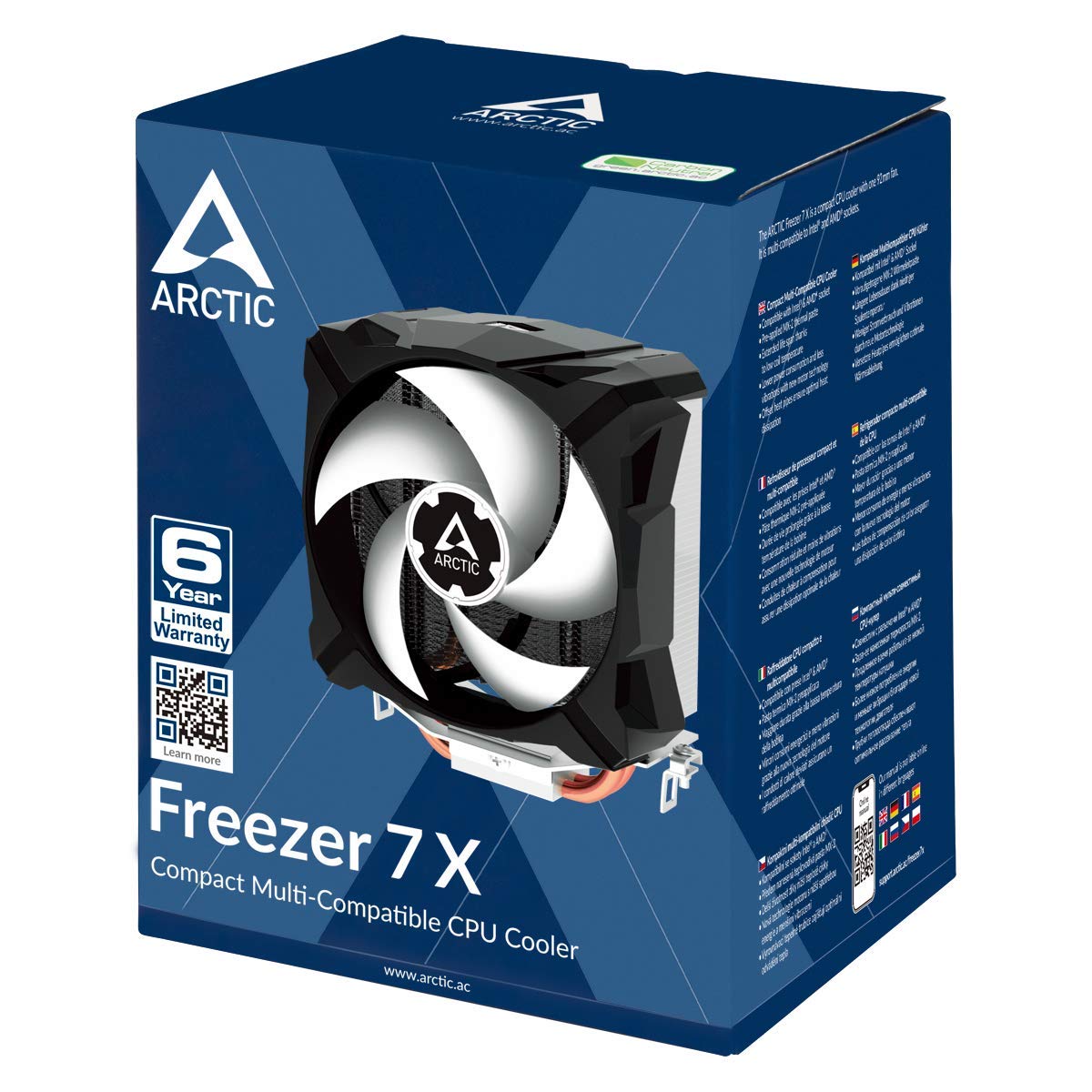 Foto 8 pulgar | Enfriador De Cpu Arctic Freezer 7 X Compact De 100 Mm Con Pasta Térmica - Venta Internacional.