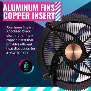 Foto 5 | Enfriador De Aire Para Cpu Cooler Master I71c Rgb Intel De Perfil Bajo - Venta Internacional.