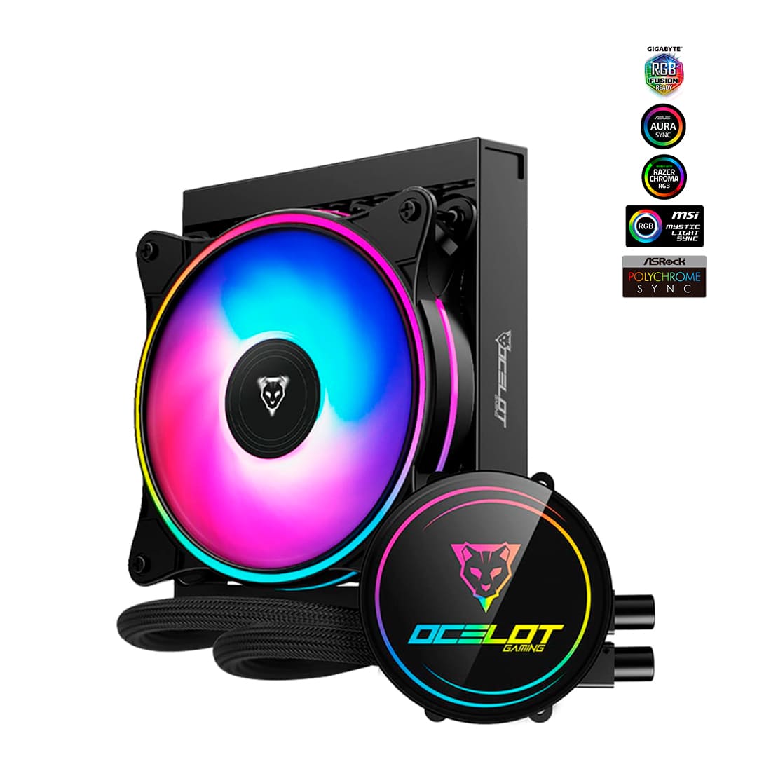 Foto 2 pulgar | Enfriamiento Líquido Gamer de 120 mm Argb Compatible con Intel y Amd Ocelot Oel120