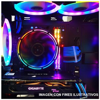 Foto 3 | Disipador Cpu Vetroo Dark Storm Rgb Intel Amd Xtreme PC Gaming color Negro