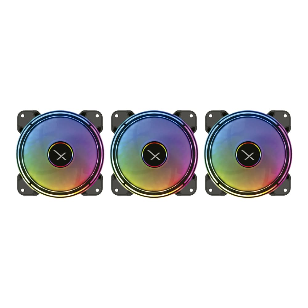 Foto 3 pulgar | Kit de 3 Ventiladores Gamer de 120 Mm Argb para Gabinete + Controlador + Control Remoto Xzeal Xz1100