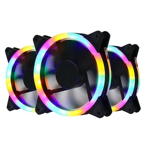 Foto 1 | Kit De 3 Ventiladores Pc,120mm 1200rpm Disipador Rgb Eo Safe Imports Esi-450 Multicolor