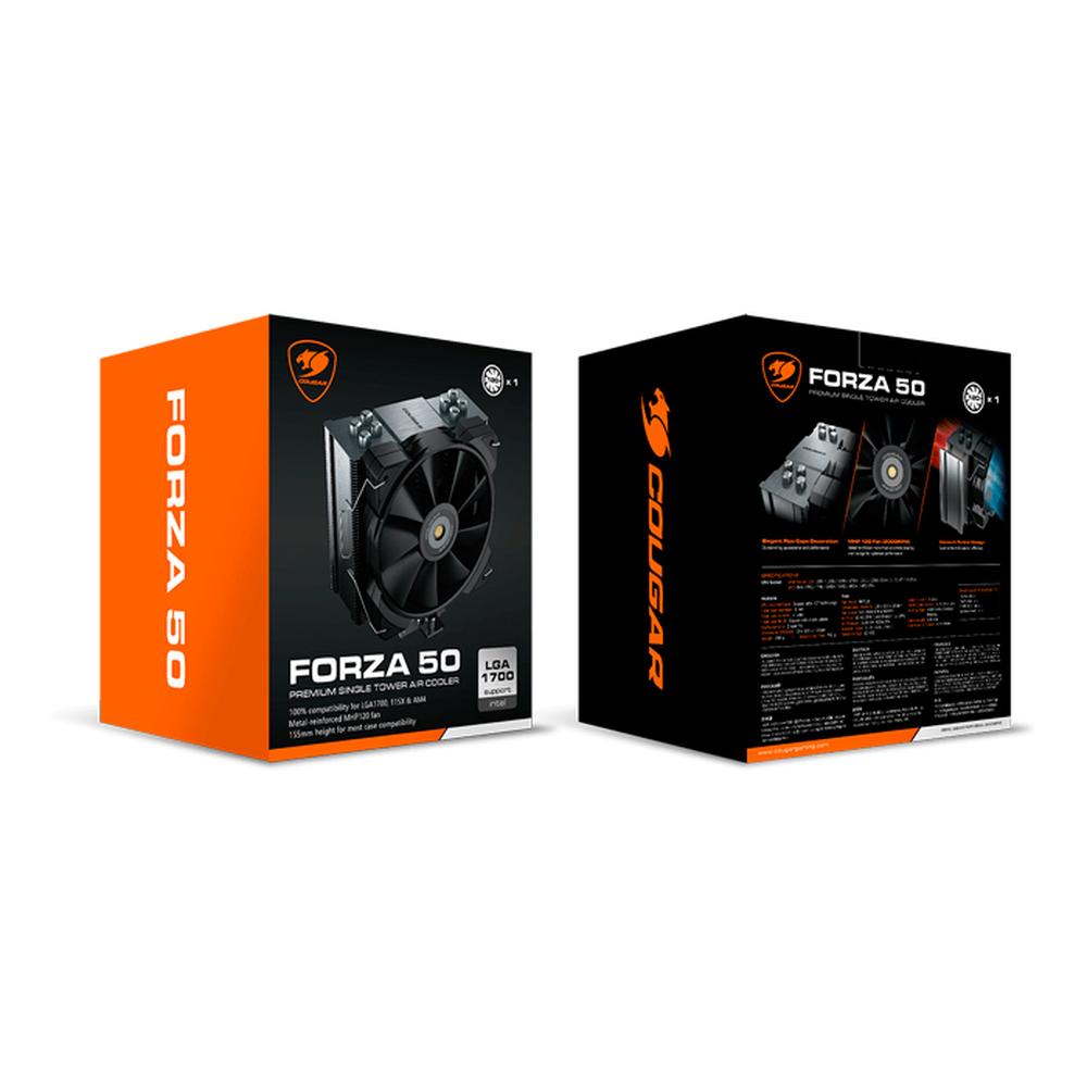 Foto 7 pulgar | Disipador para CPU Cougar 3MFZA50.0001 color Negro Forza 50 120 mm AM5 Intel 1700