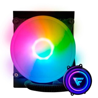 Foto 1 | Enfriamiento Líquido Game Factor LQG501-BK color Negro 120 MM RGB 1fan