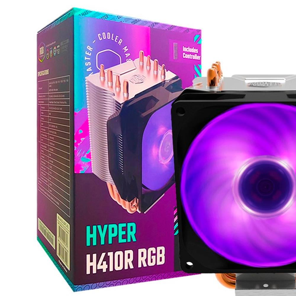 Foto 5 pulgar | Disipador Gamer Cooler Master Hyper H410r RGB Intel LGA 1700 Amd Am5 Rr-h410-20pc-r1 color Negro