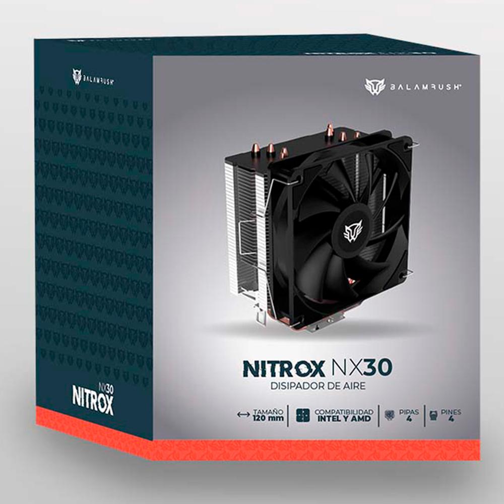 Foto 7 pulgar | Disipador CPU Gamer Balam Rush Nitrox Nx30 120mm Lga 1700 Am5 1400 Rpm 4-pin Negro Br-937900