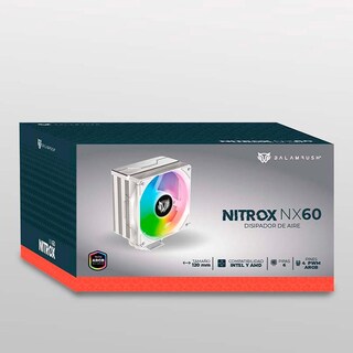 Foto 6 | Disipador CPU Gamer Balam Rush Nitrox Nx60 120mm Argb Lga 1700 Am5 600-1800 Rpm 4-pin Blanco Br-937924
