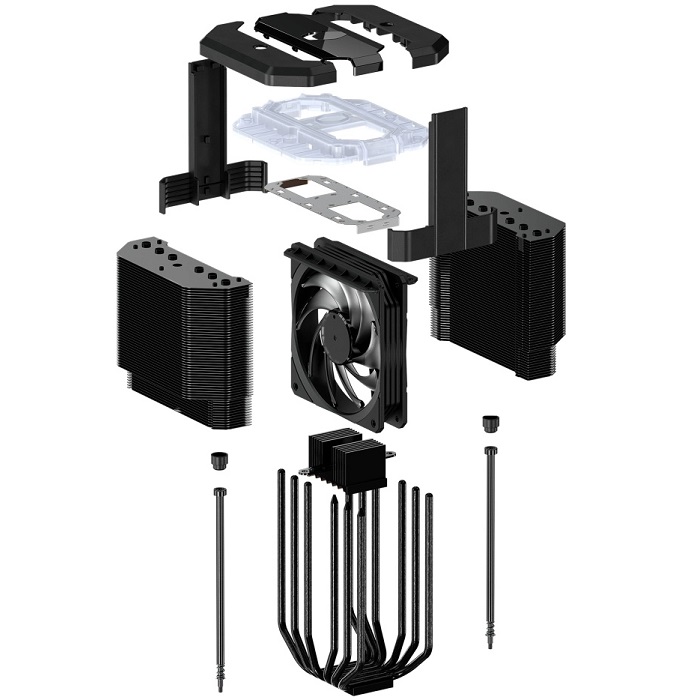 Foto 5 | Disipador Ventilador Cooler Master Masterair MA620M Controlador RGB