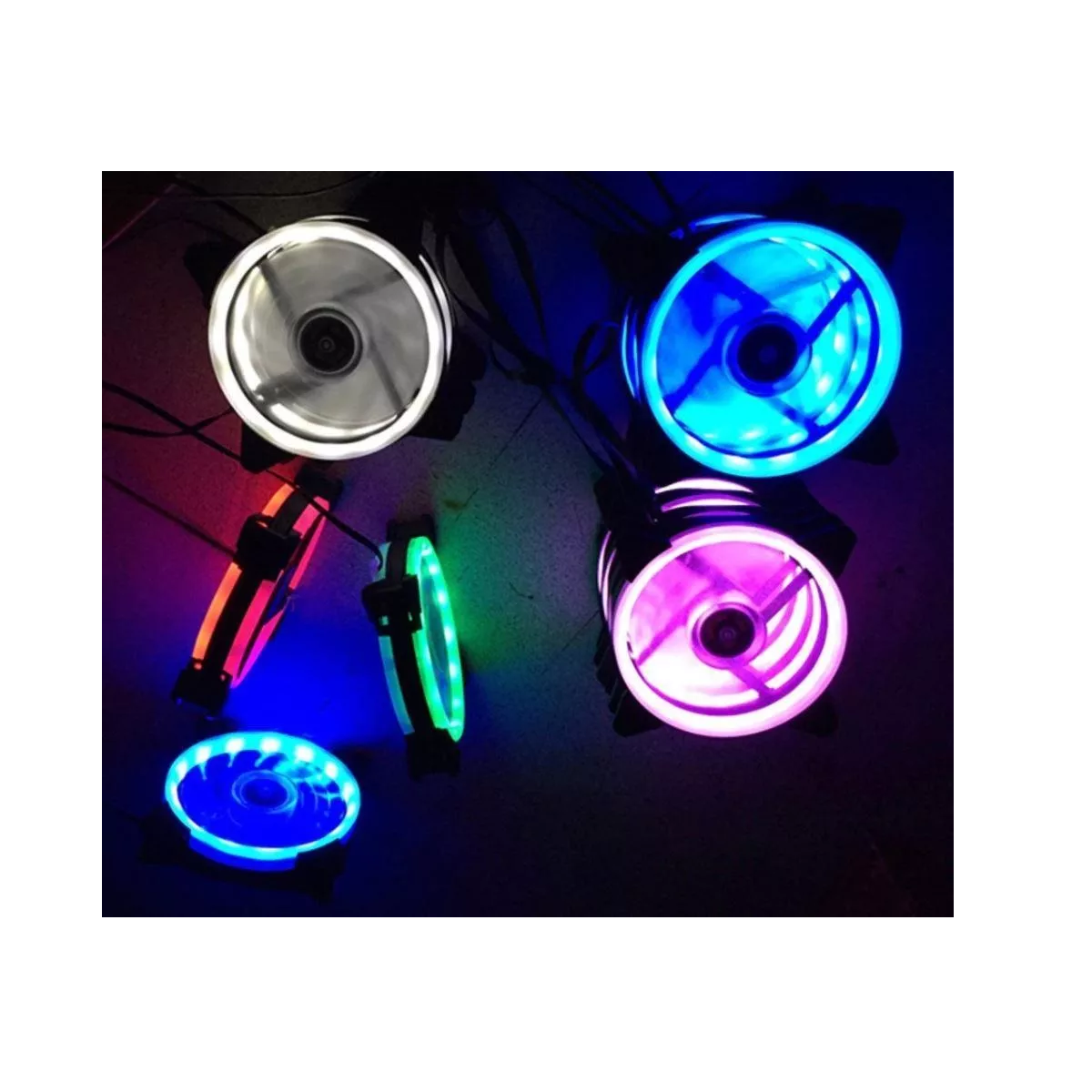 Foto 4 pulgar | Ventilador Gamer Rgb Refrigeración 3pcs Eo Safe Imports Esi-12551 Multicolor