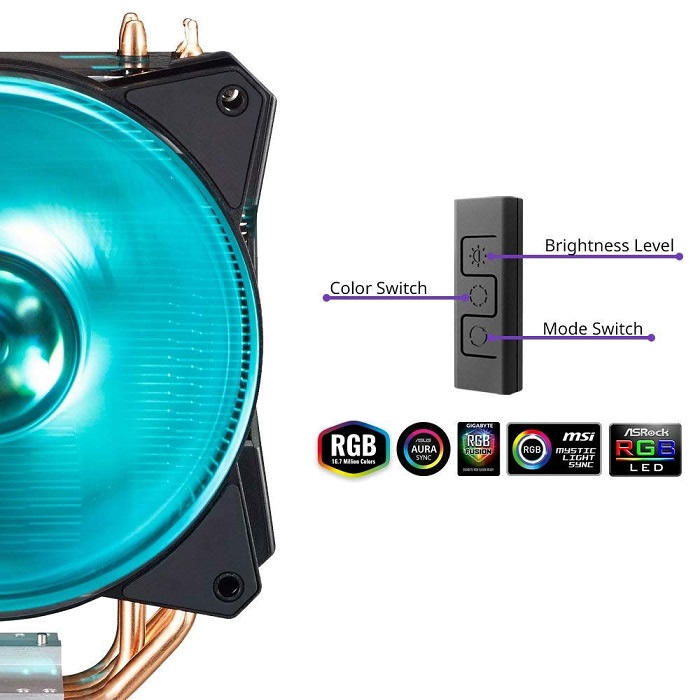 Foto 8 | Disipador Ventilador Cooler Master Masterair Ma410p Rgb Map-t4pn-220pc-r1