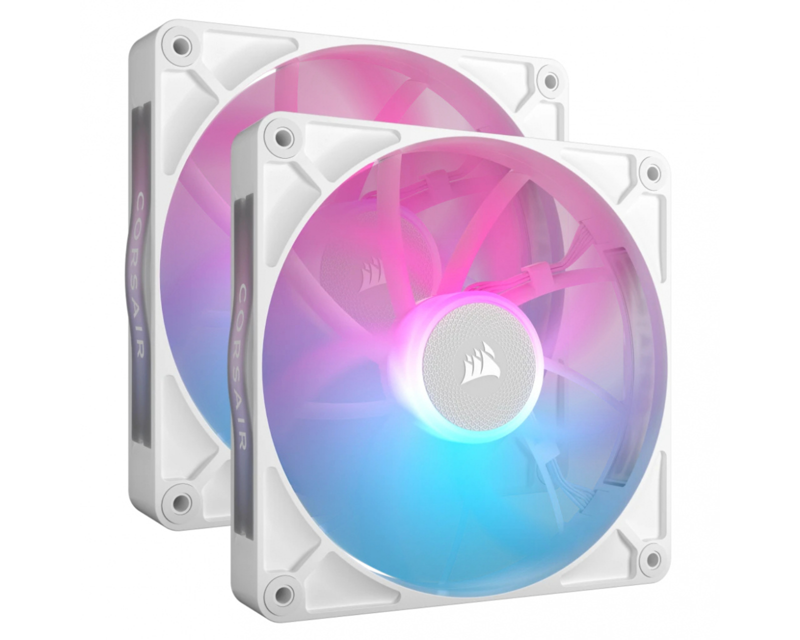Foto 2 pulgar | Ventilador Corsair Icue Link Rx140 Rgb 140mm 300 Rpm - 1700rpm Blanco - 2 Piezas