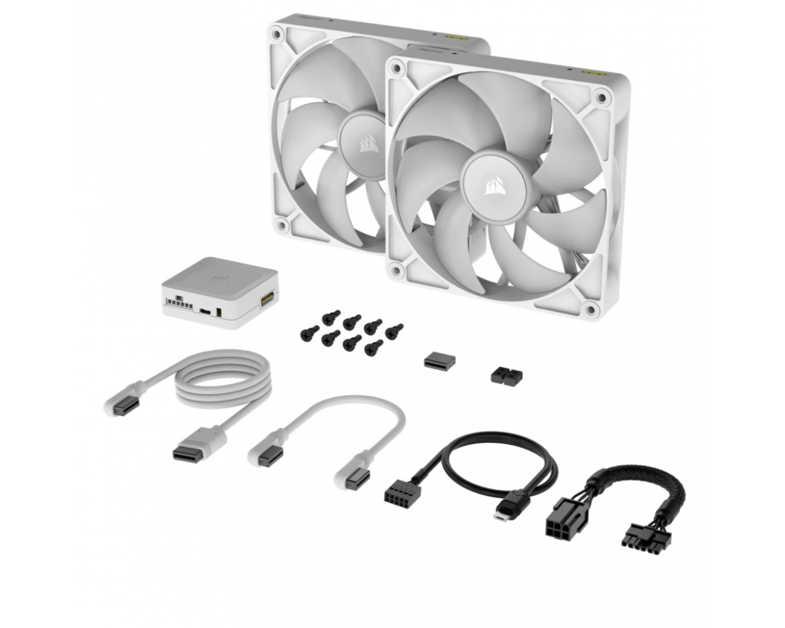 Foto 3 pulgar | Ventilador Corsair Icue Link Rx140 Rgb 140mm 300 Rpm - 1700rpm Blanco - 2 Piezas