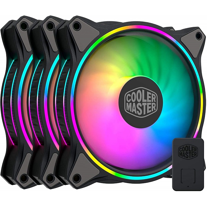 Foto 2 pulgar | 3 Ventiladores Cooler Master 120mm Masterfan Mf120 Halo Rgb Controlador Mfl-b2dn-183pa-r1
