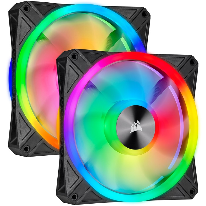 Foto 1 | Ventiladores Corsair 2 X 140mm Icue Ql140 Rgb Pwm Co-9050100-ww