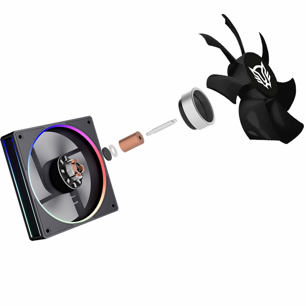 Foto 4 pulgar | Disipador Cpu Gamer Balam Rush Heliux Pro Hex55 120mm Argb 3pin Lga 1851 Am5 600 - 2000 Rpm 4-pin Pw