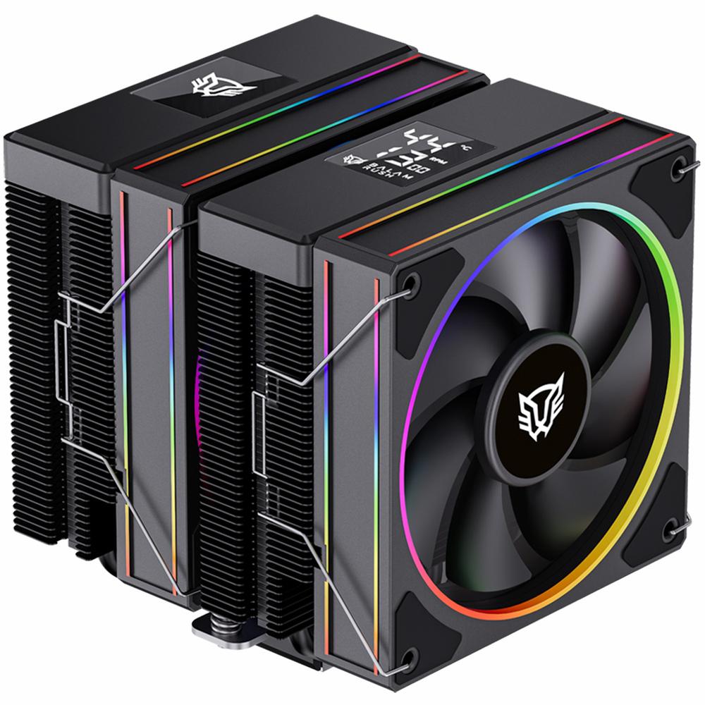 Foto 2 pulgar | Disipador Doble Cpu Gamer Balam Rush Heliux Pro Hex75 120mm Argb 3pin Lga1851 Am5 600 - 2000 Rpm 4-p