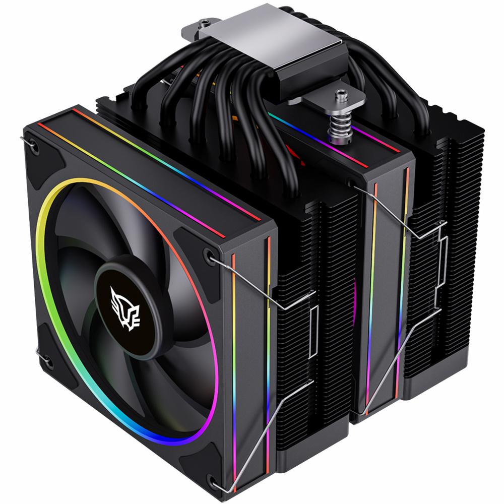 Foto 3 pulgar | Disipador Doble Cpu Gamer Balam Rush Heliux Pro Hex75 120mm Argb 3pin Lga1851 Am5 600 - 2000 Rpm 4-p