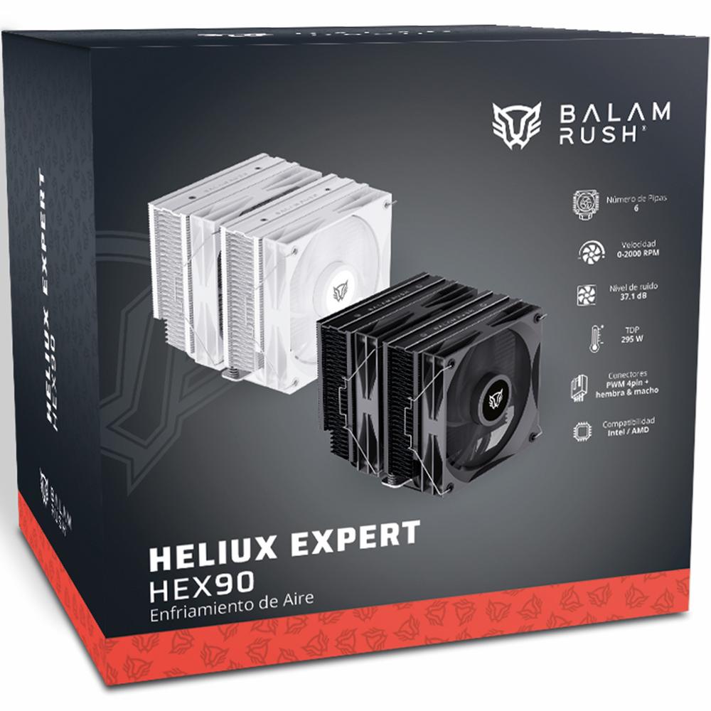 Foto 7 pulgar | Disipador Doble Cpu Gamer Balam Rush Heliux Pro Hex75 120mm Argb 3pin Lga1851 Am5 600 - 2000 Rpm 4-p