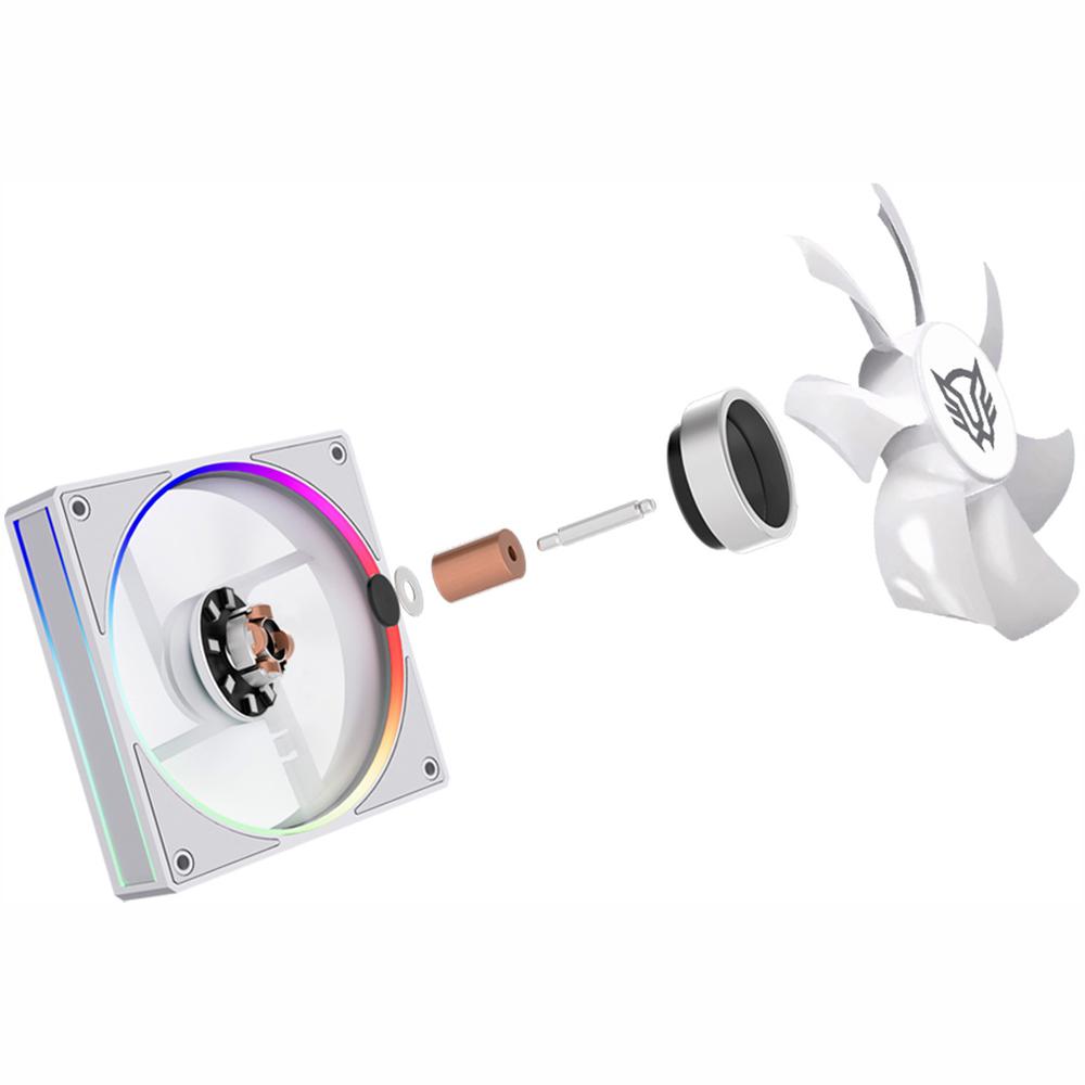 Foto 4 pulgar | Disipador Doble Cpu Gamer Balam Rush Heliux Pro Hex75 120mm Argb 3pin Lga1851 Am5 600 - 2000 Rpm 4-p