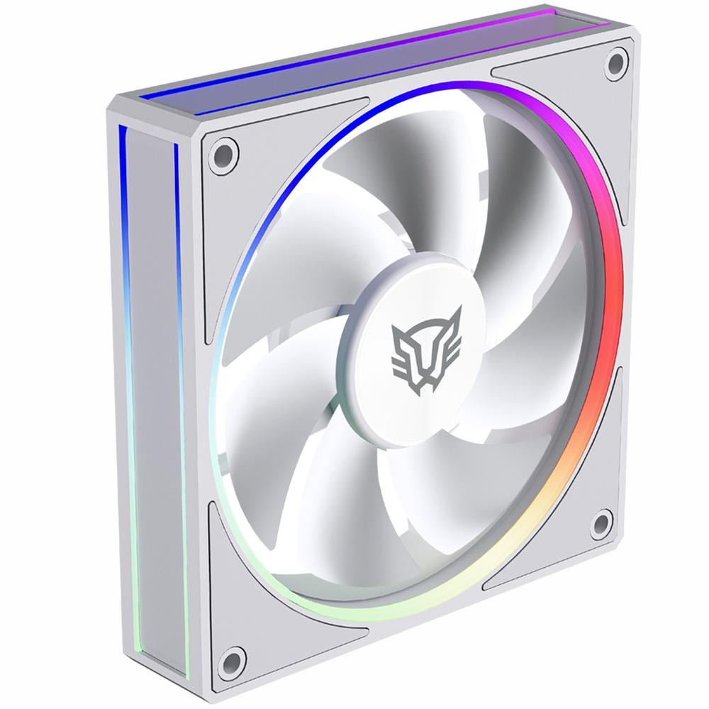Foto 4 pulgar | Ventilador Gamer Balam Rush Eolox Bora Exb85 120mm Argb Diseño Cuadrado Pwm 4 Pin + Aura 1600rpm Bla