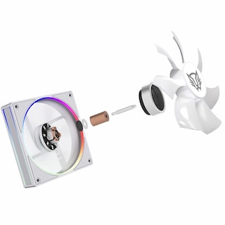 Foto 4 | Ventilador Gamer Balam Rush Eolox Bora Exb85 120mm Argb Diseño Cuadrado Pwm 4 Pin + Aura 1600rpm Bla