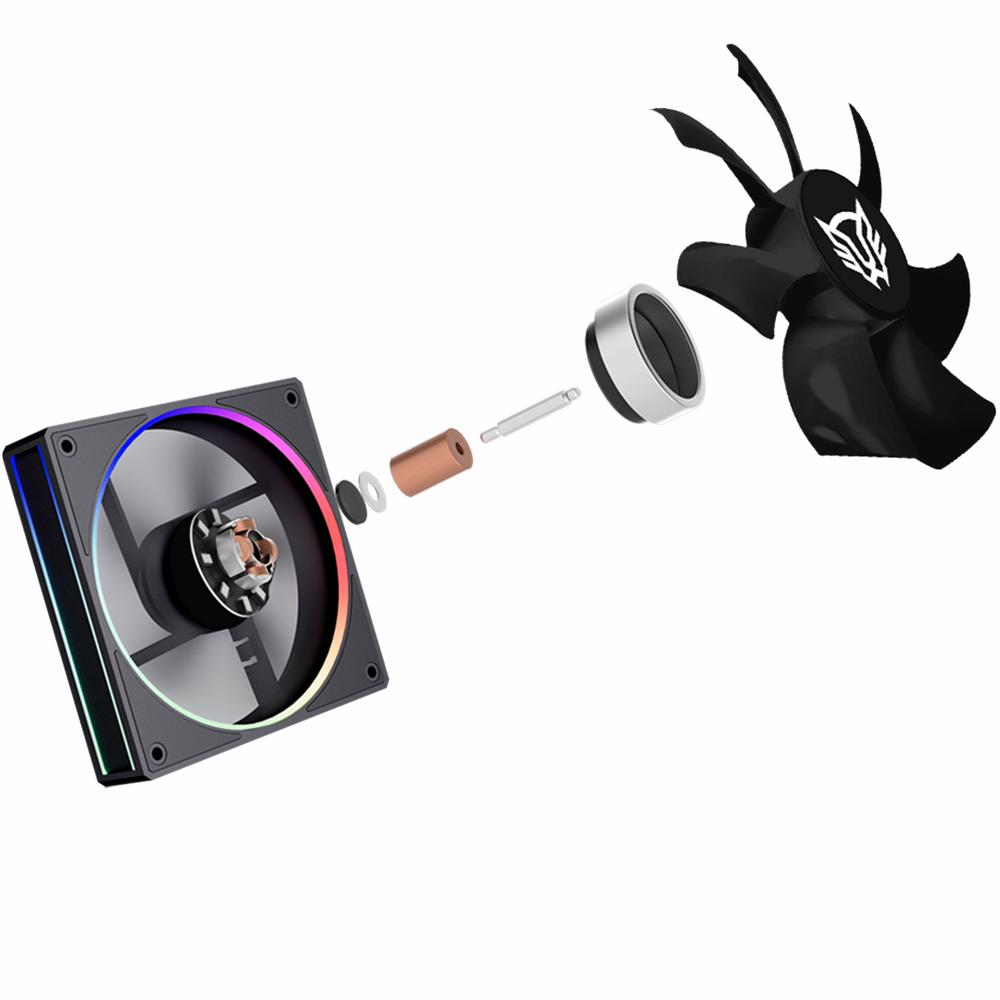 Foto 4 pulgar | Disipador Cpu Gamer Balam Rush Heliux Pro Hex50 120mm Argb 3pin Lga 1851 Am5 600 - 2000 Rpm 4-pin Pw