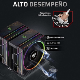 Foto 4 | Disipador Cpu Gamer Balam Rush Heliux Pro Hex50 120mm Argb 3pin Lga 1851 Am5 600 - 2000 Rpm 4-pin Pw