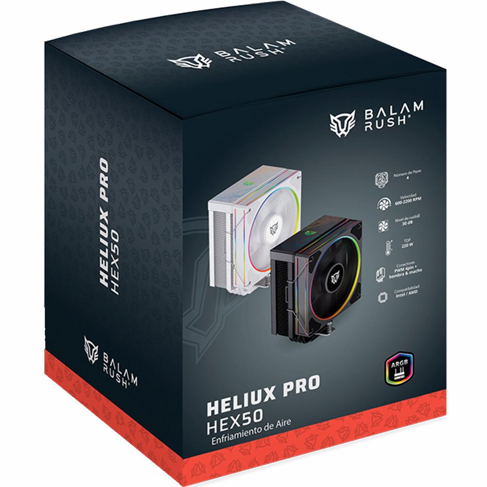 Foto 7 pulgar | Disipador Cpu Gamer Balam Rush Heliux Pro Hex50 120mm Argb 3pin Lga 1851 Am5 600 - 2000 Rpm 4-pin Pw