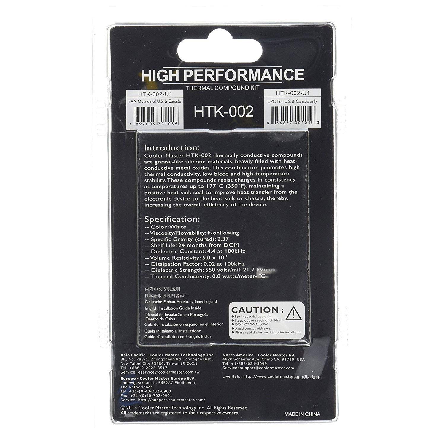 Foto 4 pulgar | Enfriador De Pasta Térmica Master High Performance Htk-002-u1 - Venta Internacional.