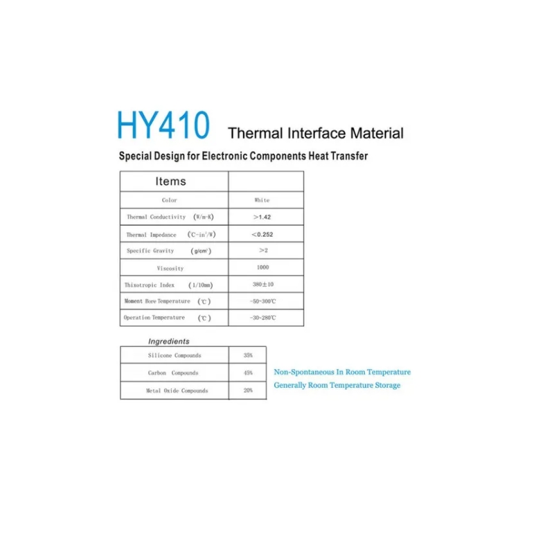 Foto 4 | Pasta Térmica Hy410 Blanca De 10 G Para Cpu, Vga, Chipset, Radiato - Venta Internacional.