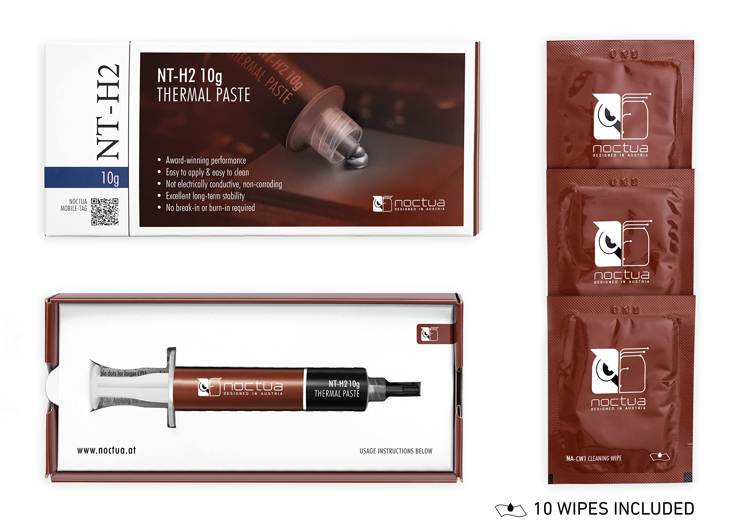 Foto 4 pulgar | Pasta Térmica Noctua Nt-h2 10 G Con 10 Toallitas Limpiadoras - Venta Internacional.