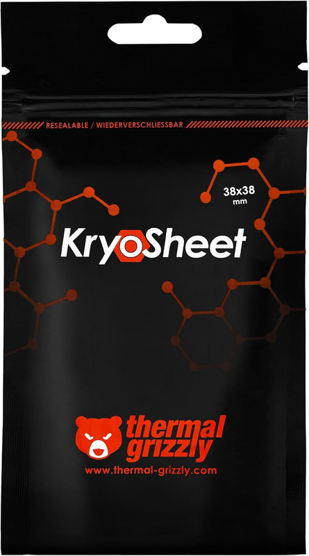 Foto 2 pulgar | Thermal Grizzly Thermal Pad Kryosheet 38x38