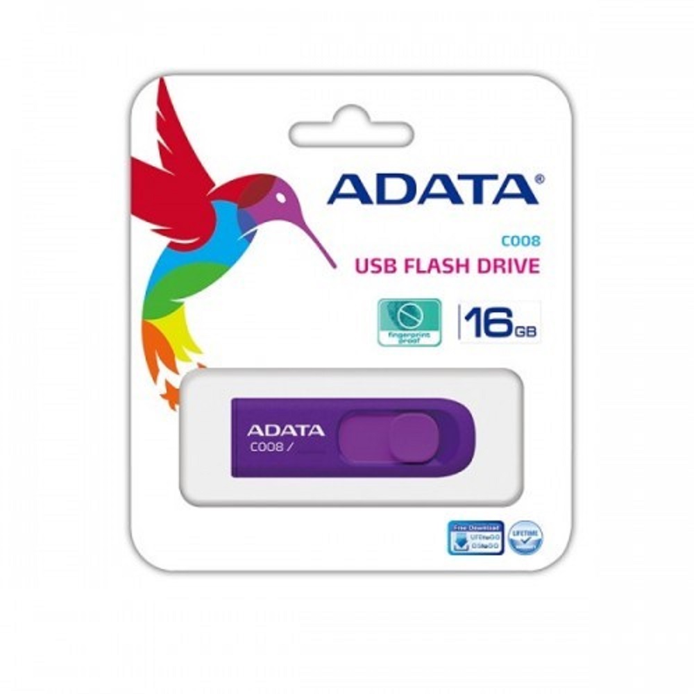 Foto 3 pulgar | Memoria USB ADATA AC008-16G-RPU Morado