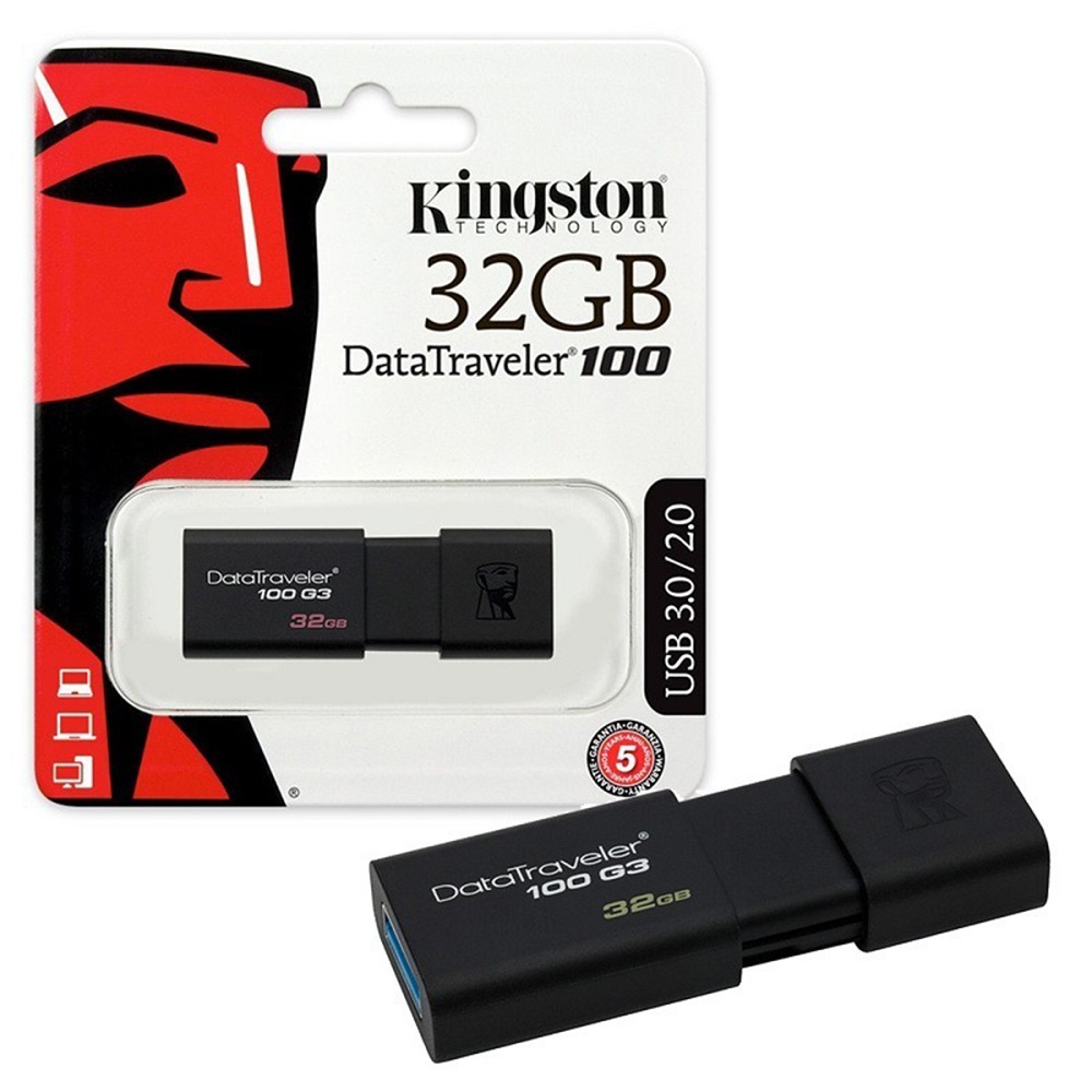 Foto 4 pulgar | Memoria USB Kingston DT100G3/32GB Negro