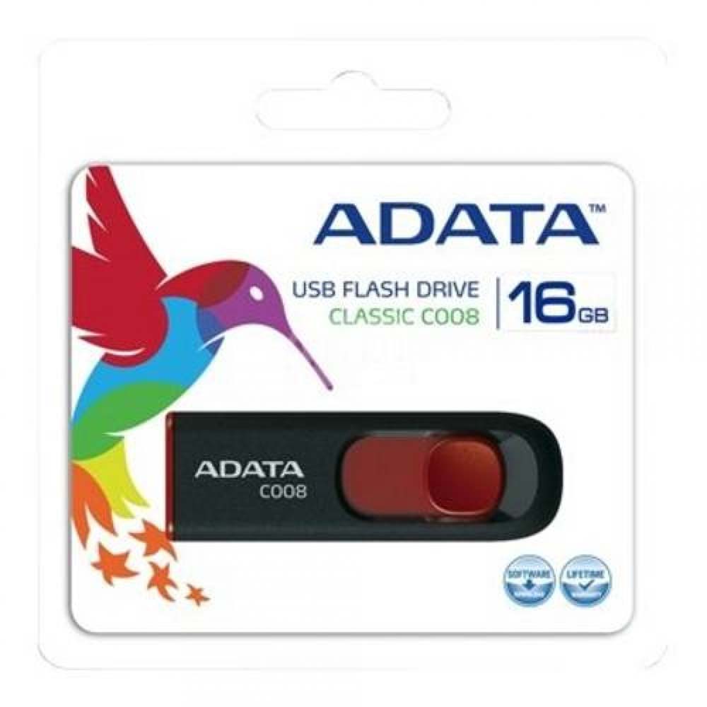 Foto 4 pulgar | Memoria Usb Adata C008 Negro 16 Gb Usb 2.0 Ac008-16g-rkd