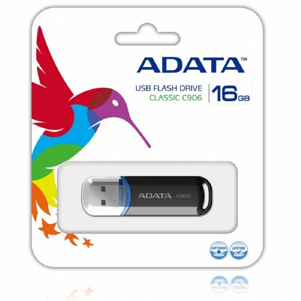 Foto 4 pulgar | Memoria USB Adata AC906-16G-RBK Negro