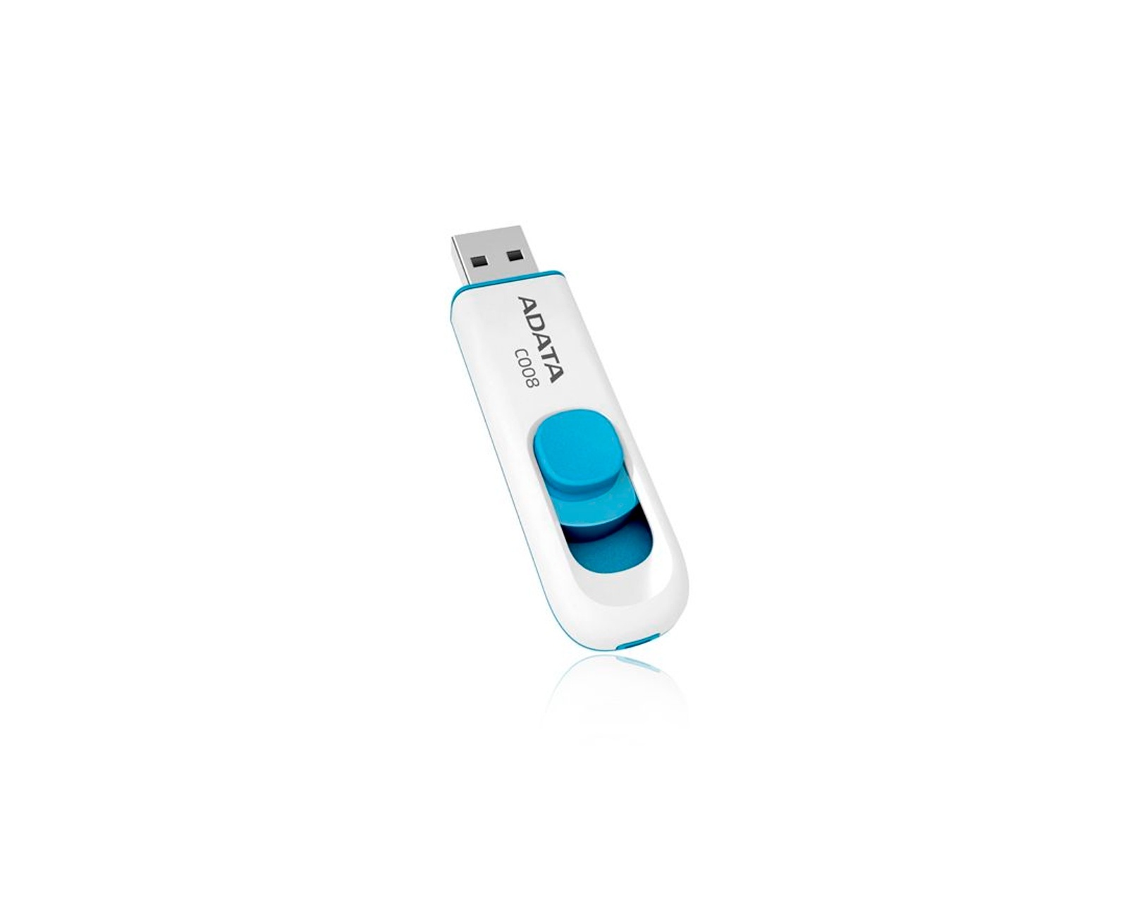 Foto 3 pulgar | Memoria Flash Usb Adata C008 16gb Retráctil Ac008-16g-rwe color Blanco con Azul