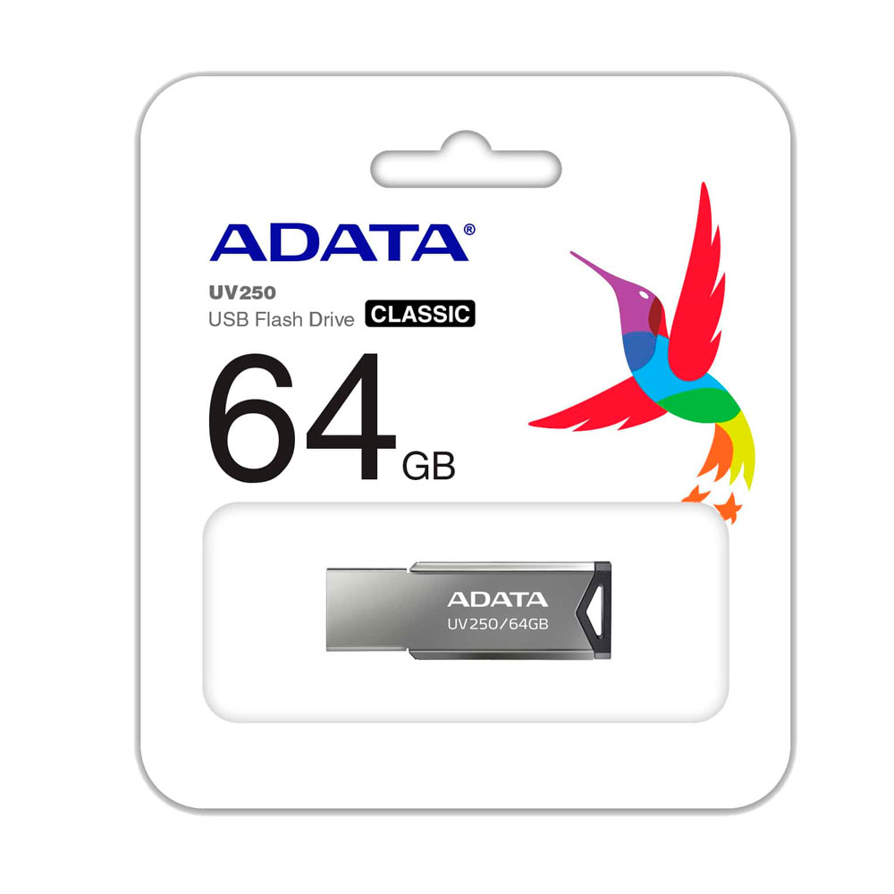 Foto 2 pulgar | Memoria Usb 64 Gb Adata Uv250 Plata 2.0