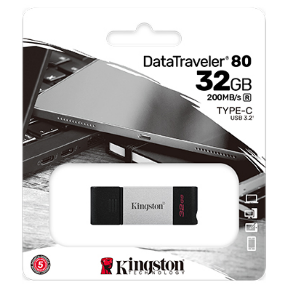 Foto 4 pulgar | Memoria Kingston Usb 32gb Datatraveler 3.2 Usb-c Dt80
