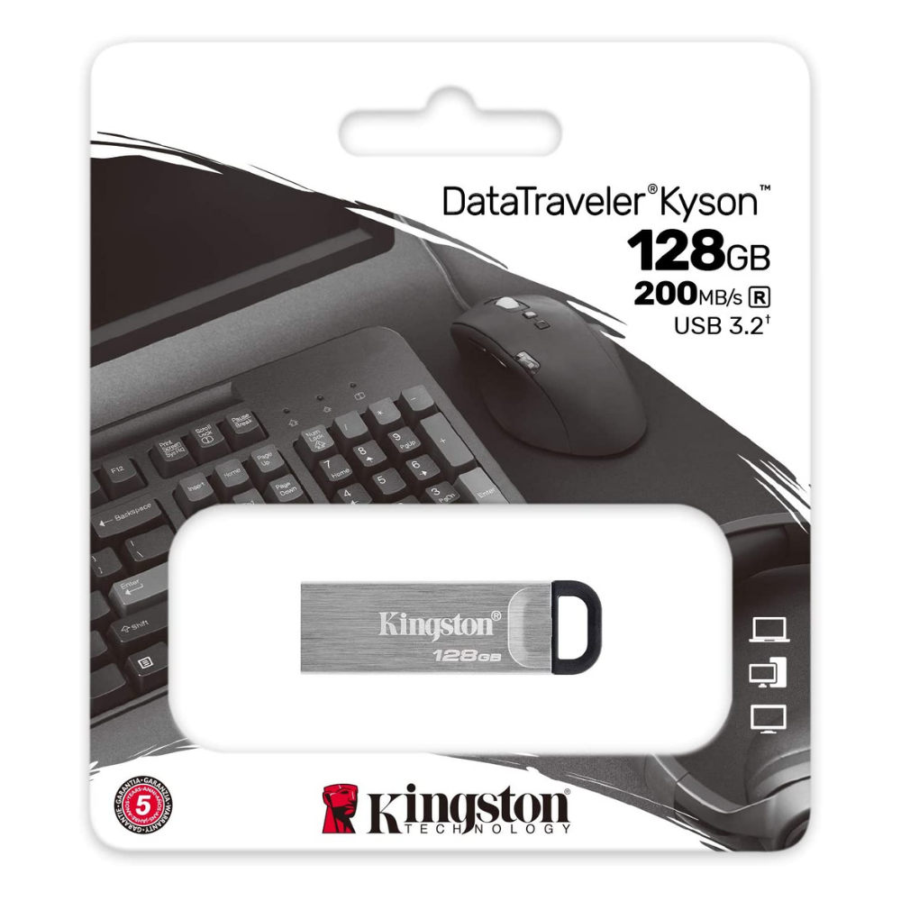 Foto 4 pulgar | Memoria Kingston Usb 128gb Datatraveler Kyson Usb 3.2 Dtkn