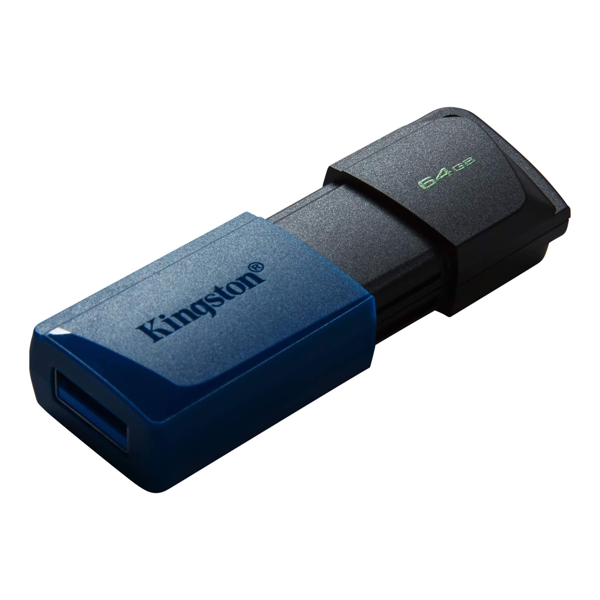 Foto 3 pulgar | Memoria Flash Usb Kingston Technology Datatraveler Exodia M 64gb Negro con Azul