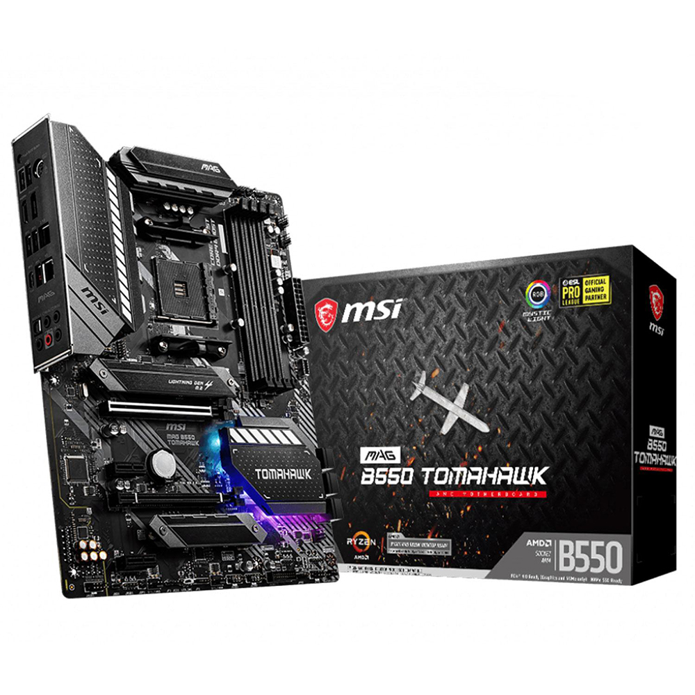 Foto 2 pulgar | Tarjeta Madre Msi Mag B550 Tomahawk Amd Am4 Atx Usb C
