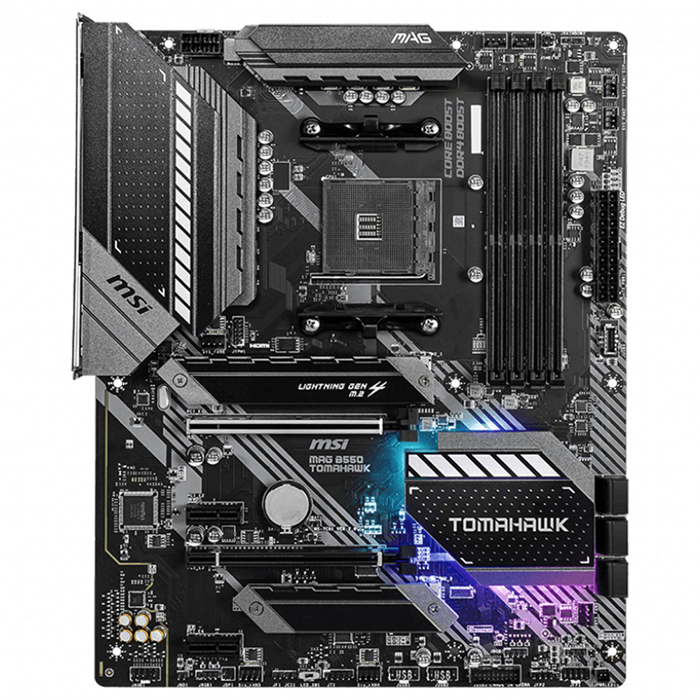 Foto 3 pulgar | Tarjeta Madre Msi Mag B550 Tomahawk Amd Am4 Atx Usb C