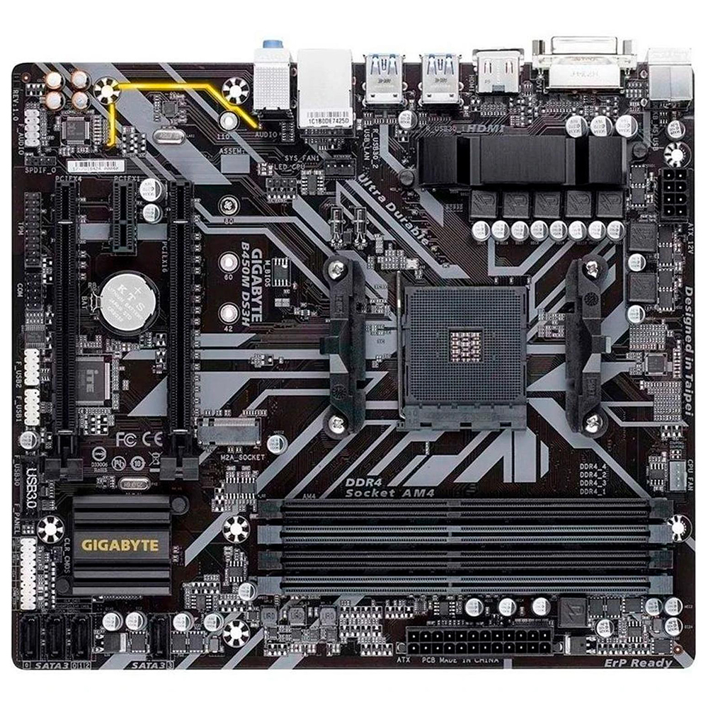 Foto 3 pulgar | Tarjeta Madre Gigabyte B450m Ds3h V1 Amd Am4 Micro Atx