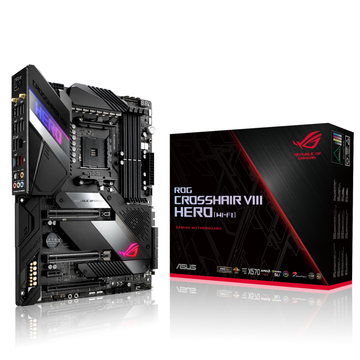 Foto 2 pulgar | Tarjeta Madre Asus Amd X570 Rog Crosshair Viii Hero Wi-fi Am4 Ddr4 color Negro