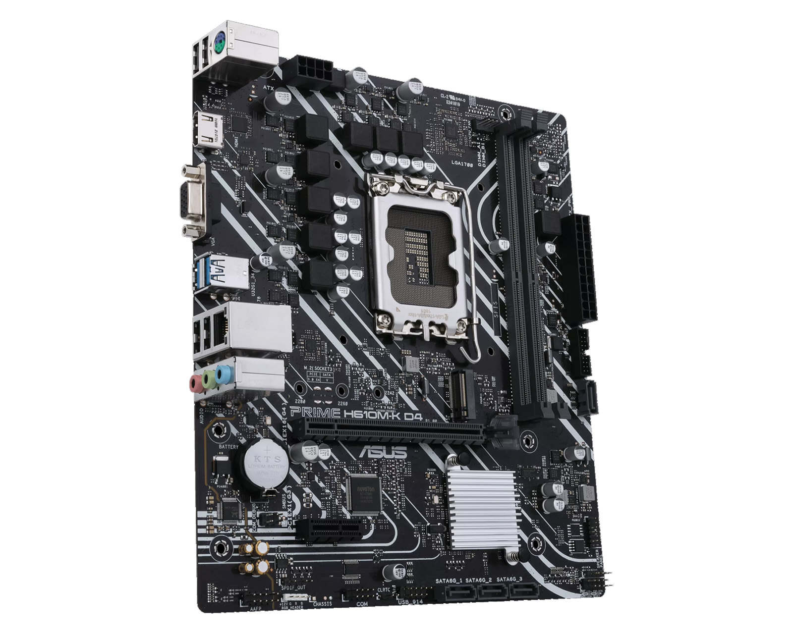 Foto 2 | Tarjeta Madre Asus Prime H610m-k Intel 1700 Ddr4 Micro Atx color Negro