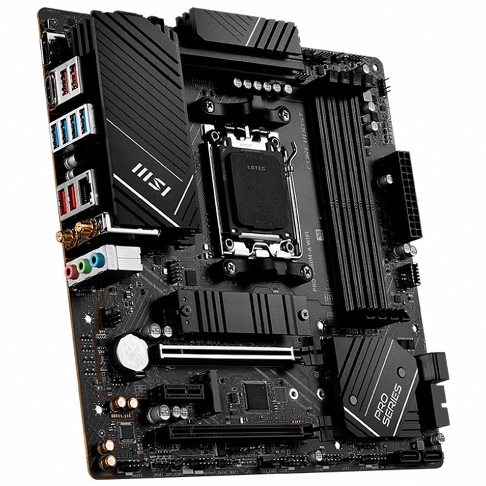 Foto 5 pulgar | Tarjeta Madre MSI Pro B650M-A Wifi AM5 Micro-atx color Negro